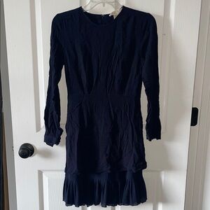 Michael Kors Dark Blue Long Sleeve Dress